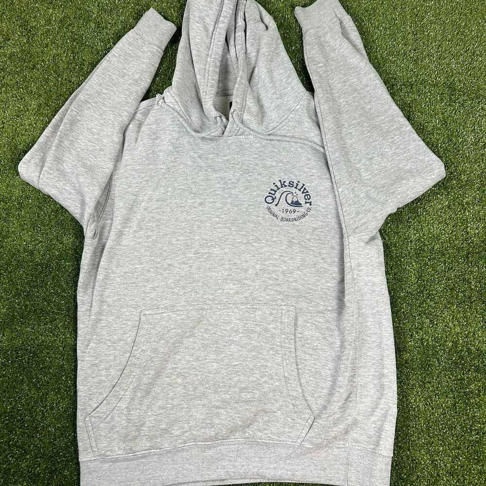 Quiksilver Men's Grey Hoodie